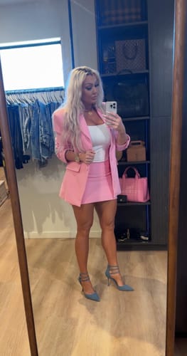 Customer photo review of Suiting Mini Skirt