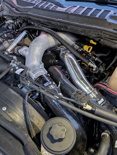Customer photo review of SPE 6.7L Powerstroke Hot Side Intercooler Pipe (Fits ALL year non-HO trucks)