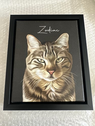 Customer photo review of Pet Art Canvas Wrap