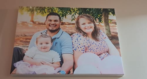 Customer photo review of Single Canvas Options (A5 - A0)