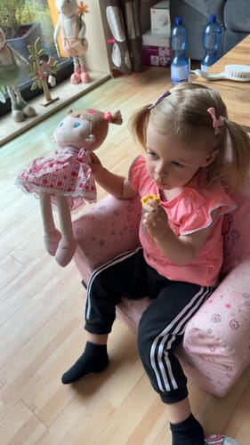 Customer photo review of Leyadoll Soft Plush Personalized Leya Doll, My First Baby Doll