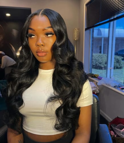 Customer photo review of Loose Body Wave Perfection 13x4 HD Lace Front Wig Ultra-Density 180% Density