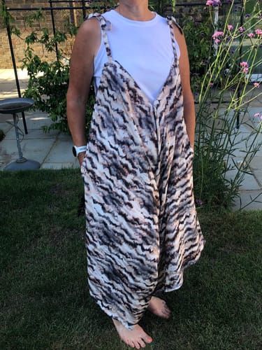 Customer photo review of Abstract Waves Viscose Poplin Fabric