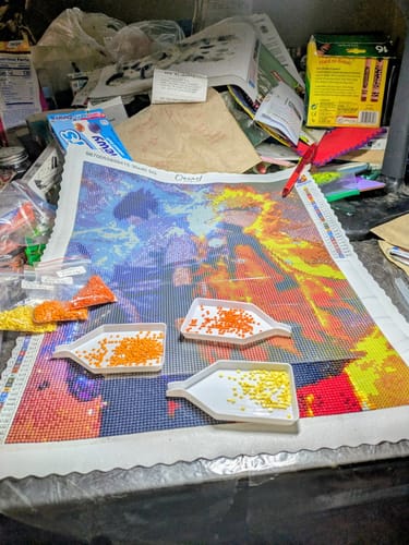 Customer photo review of Naruto: Back To Back - Anime Diamond Painting