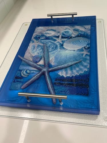 Customer photo review of 18x12x2" Silicone Mold For Epoxy Resin - Charcuterie Board Form