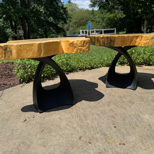 Customer photo review of 121 Tulipe 16" Black Metal Base for Coffee Table