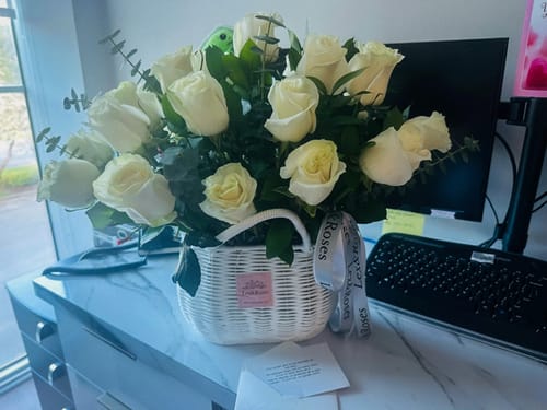 Customer photo review of W Basket E - White Candle