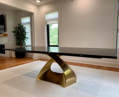 Customer photo review of Gold Table Base 307 Tulipe 28H Luxurious Furniture