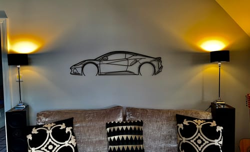 Customer photo review of Emira Detailed Silhouette Metal Wall Art