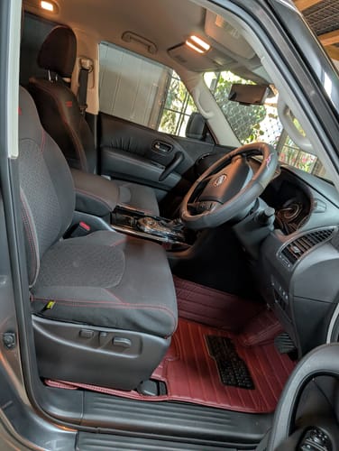 Customer photo review of Nissan Patrol Y62 Ti & Warrior GP6 Premium Neoprene 2x Front Seat Covers (Available)