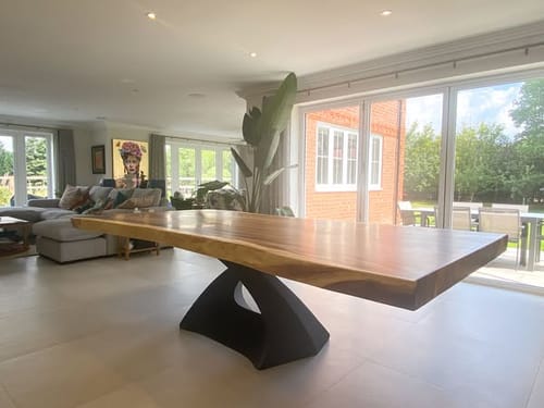 Customer photo review of 307 Tulipe 28" Industrial Metal Table Base