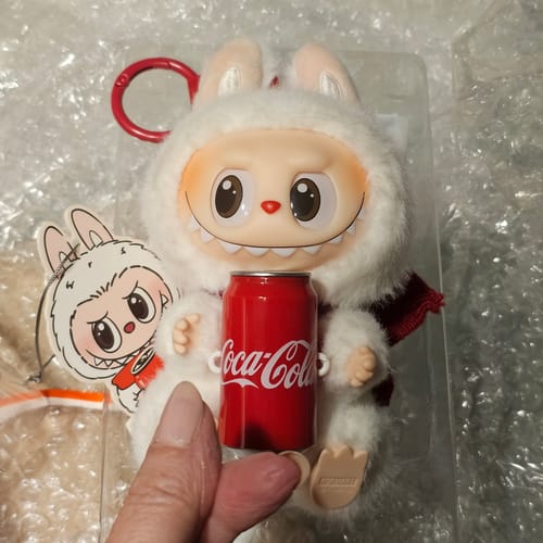 Customer photo review of LABUBU COCA-COLA SERIES DOLL KEYRING RANDOM