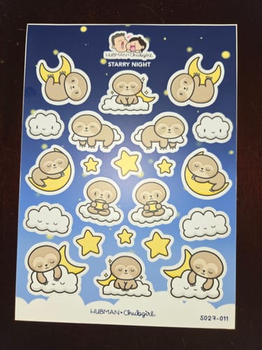 Customer photo review of Sticker Sheet - Goodnight