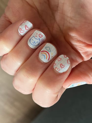 Customer photo review of Doodles | Jess The Chen Collab Nail Polish Wrap