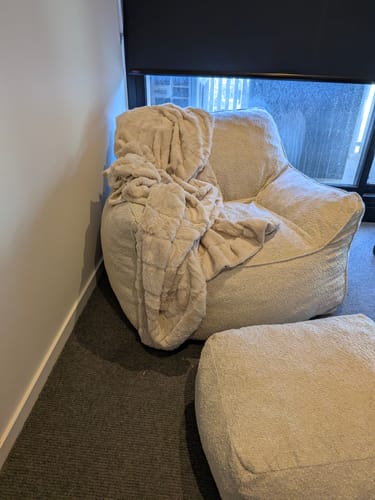 Customer photo review of DODO LOUNGE CHAIR - BOUCLE