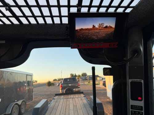 Customer photo review of Eterra CM-40 Skid Steer Backup Camera | Heavy Equipment Vision