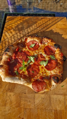 Customer photo review of Sourdough Pizza Dough Balls (Frozen)