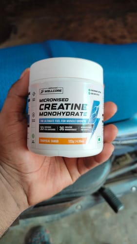 Customer photo review of Wellcore - Pure Micronised Creatine Monohydrate (122g, 33 Servings) Tropical Tango