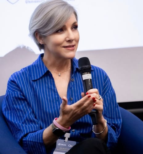 Customer photo review of Gia Vacation Top - Soft Stripe :: River/Ivory