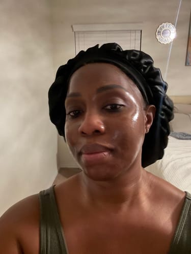 Customer photo review of Collagen Night Sealing Mask