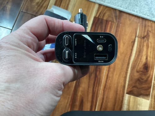 Customer photo review of Starlight Retractable Car Charger
