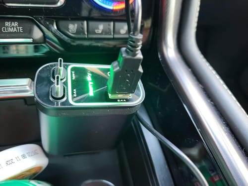 Customer photo review of Starlight Retractable Car Charger