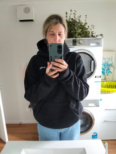 Customer photo review of “Squiddy” Classic Hoodie