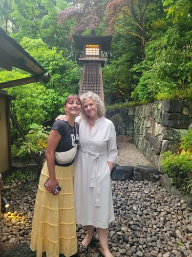 Customer photo review of Lauleh Dress - Everyday Crepe with Topstitch :: Eggshell