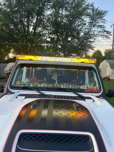 Customer photo review of Aerolidz Dual Row Clear Light Bar Cover - 52” LED Silencer