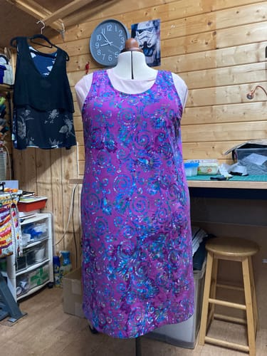 Customer photo review of Premium Quality 100% Cotton Batik - 45" Wide (Purple)