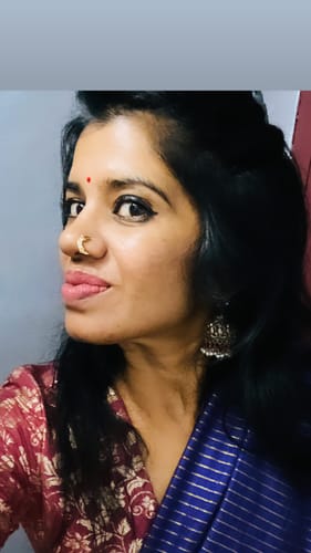 Customer photo review of 22k Gold Plated Chand Nosepin (Clip On)
