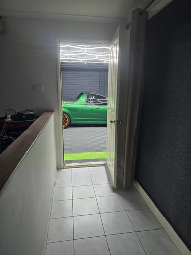 Customer photo review of HEX LIGHTS 3.9M x 4.2M Hexagon Versatile light garage, showroom, salon LED Lights ATL48 AUSTRALIAN CERTIFIED