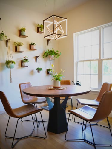 Customer photo review of Coffee Table Base 106S Namu 16H Modern Furniture for Round Table Top