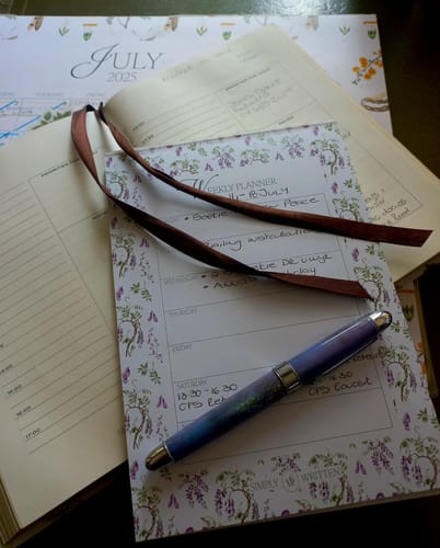 Customer photo review of 2025 Daily Planner - Fynbos