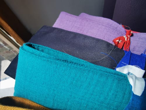 Customer photo review of Ceinture Anita - Double gaze de coton parme