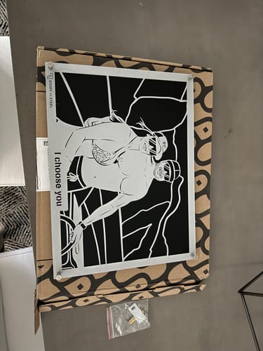 Customer photo review of Custom Metal Portrait