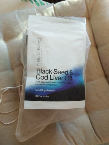 Customer photo review of Black Seed Oil & Cod Liver Oil Capsules