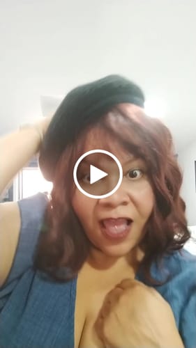 Customer video review of JBEXTENSION 12 Inches Scalpiana Wave Red 3.5X4 Hard Silky Top Natural Scalp Effect Wig with Bang BRADY RED