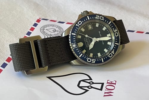 Customer photo review of Glomar Explorer - Hook And Loop Watch Strap