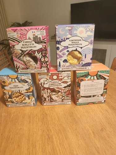 Customer photo review of Legumi Decorticati ๐๐๐ ๐ฎ๐ a basso indice glicemico pacchi da 400 gr