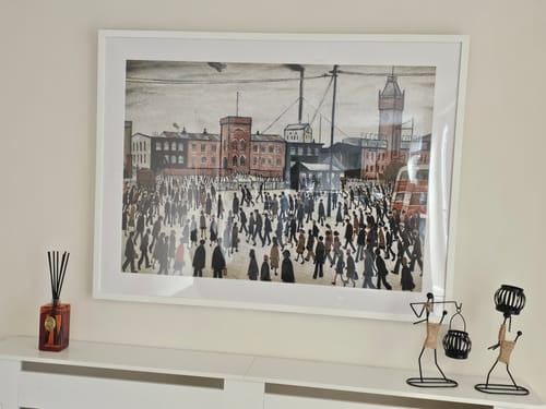 Customer photo review of Going To Work Framed Art Print