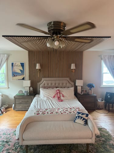 Customer photo review of Acoustic Slat Wall Panel | Natural Oak | Premium 3-sided Wood Veneer