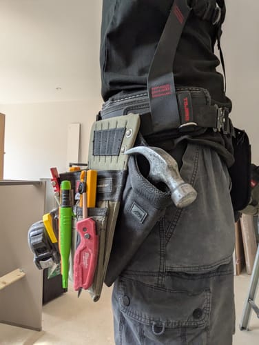 Customer photo review of DiamondBack Toolbelts | Hammer Holster X