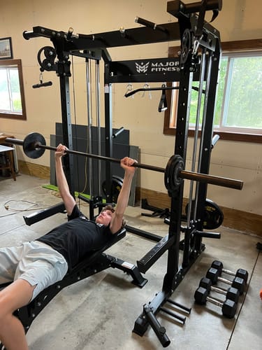 Customer photo review of Major Fitness F22 All-In-One Home Gym Power Rack