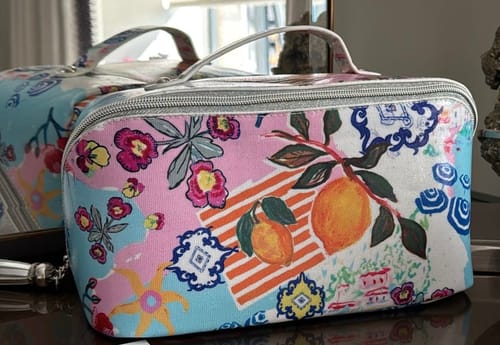 Customer photo review of Large Cosmetic Bag / "Amalfi"