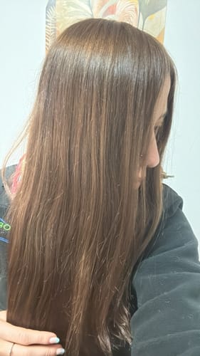 Reseña con foto de un cliente sobre Hair Power - Reparación Capilar 60 ml