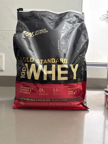 Customer photo review of ON 100% WHEY GOLD STD 10 LBS 149 SERV