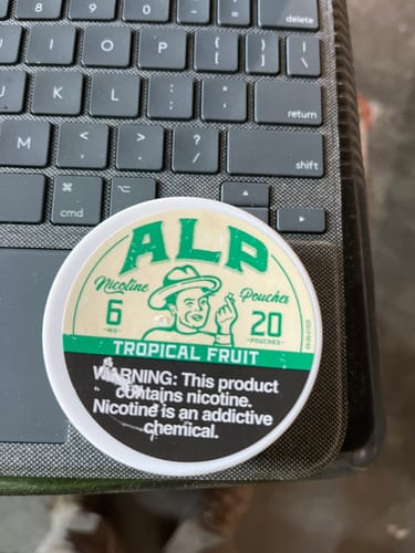 Customer photo review of Tropical Fruit Nicotine Pouches