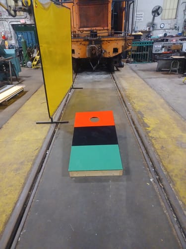 Customer photo review of Custom Cornhole Board Wrap