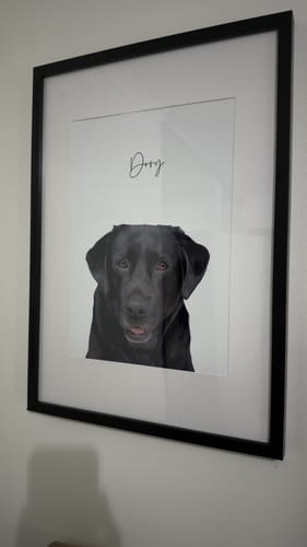 Customer photo review of Detailed Pet Portrait
